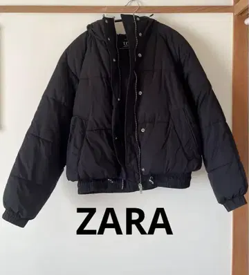 ZARA 다운 자켓 xs 블랙