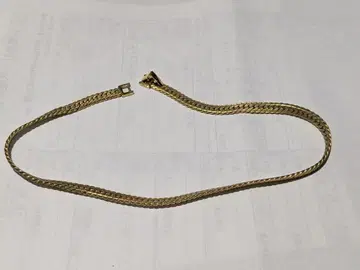 골드 뜨개질 체인 목걸이 약 45cm