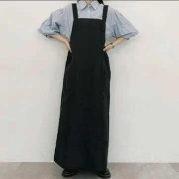 [니코앤드] 미사용 택 포함 타마무시 벌룬 맥시 오버롤 스커트 블랙
