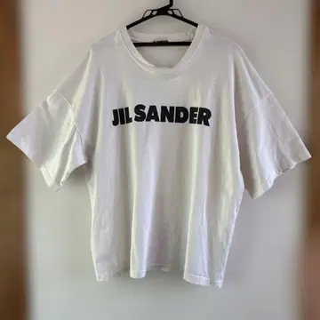 JIL SANDER 화이트 브랜드 로고 T셔츠