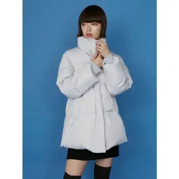 [ MURUA ] 스탠드 칼라 미들 다운