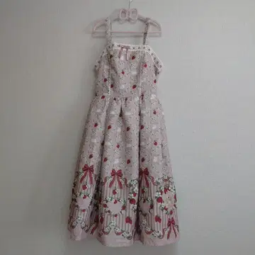 엑시즈팜 kawaii 베리 필즈 점프 스커트 핑크 M