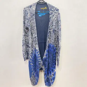 Desigual 데시구알 가디건 올 패턴 블루 계열 니트