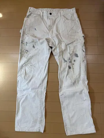 Dickies 화이트 워크 팬츠 페인터 팬츠 90s-00s