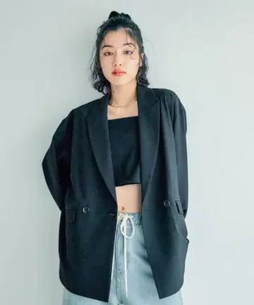 LEPSIM TR 루즈 W 브레스트 자켓