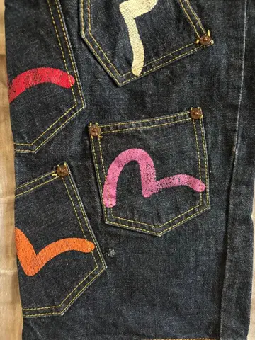 기간 한정 판매 메니 포켓 EVISU PARIS w34