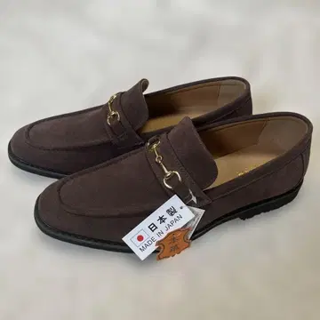 [ 27.5cm ] [ 미사용 ] 일본제 스웨이드 로퍼 브라운