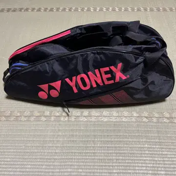 YONEX 라켓 백 블랙/빨간색