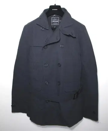 TOPMAN 탑맨 크롭 기장 트렌치코트 그레이 코튼 UKM