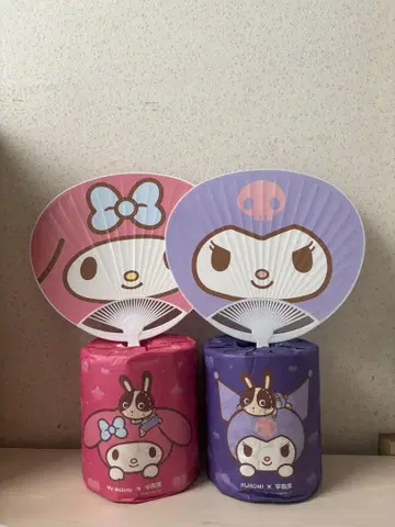 우사미 마이멜로디 쿠로미 화장실 페이퍼 부채