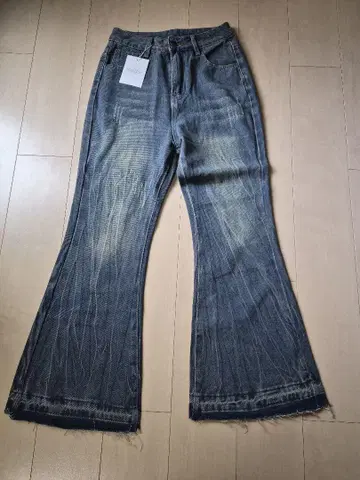 MINIMINI STORE 플레어 데님 팬츠 M 사이즈 블루