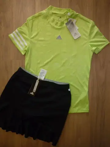 [새상품S] adidas 아디다스 골프 셔츠 & 스커트 셋업