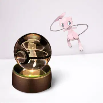 포켓몬 크리스탈 볼 3D 나이트라이트 뮤우