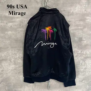 90s USA Mirage 미라주 구제 나일론 자켓 블랙 XS