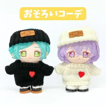 10~12cm 니트 코디 * 2벌 세트 솜인형 옷 이츠누이 앙스타