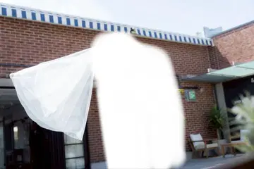 화이트 쉬폰 롱 베일