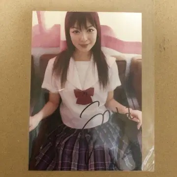 모리 에리카 친필 사인 브로마이드 아이돌 타