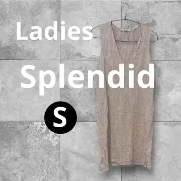 Splendid 슬리브리스 롱 원피스 S 베이지