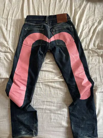 EVISU no.1 special lot2000 w33 핑크 다이코쿠