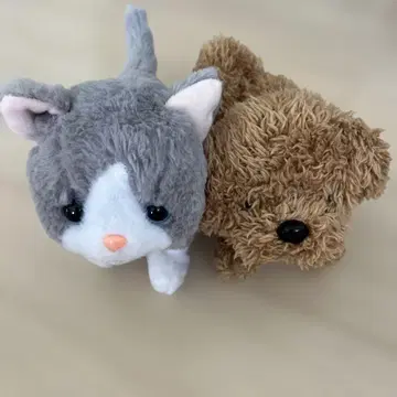 동작 확인 완료 / 고양이와 강아지 봉제 인형 세트