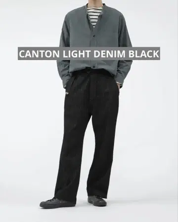 CANTON 라이트 데님 블랙 33인치