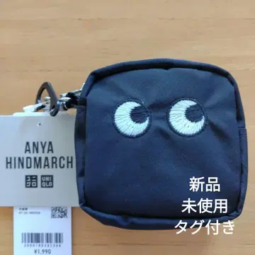 UNIQLO 아냐 힌드마치 에코백 블랙 택 포함 미사용 새상품
