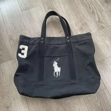 랄프 로렌 토트백 블랙
