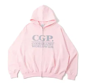 CGP. CODEGRAPHY WORLDWIDE 후드티 핑크