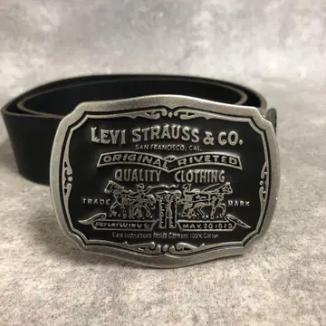 LEVIS 리바이스 버클 벨트 천연 가죽 가죽 벨트 플레이트