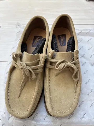 새상품급 Clarks 클락스 왈라비 스웨이드 모카신 23.5 cm