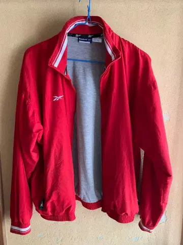 Reebok 레드 나일론 자켓 L