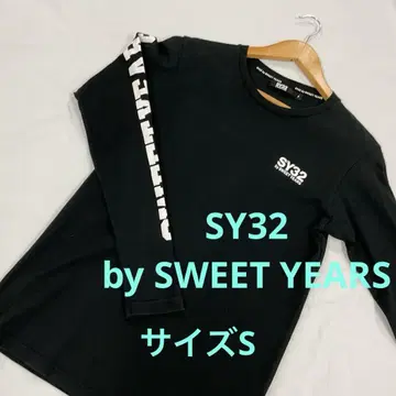 SY32 by SWEET YEARS 롱 T셔츠 블랙 S #2640