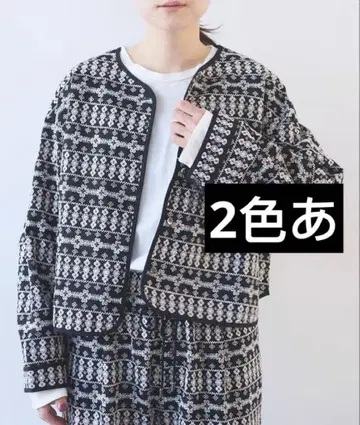 yuni 총 자수 haori 2way 블라우스