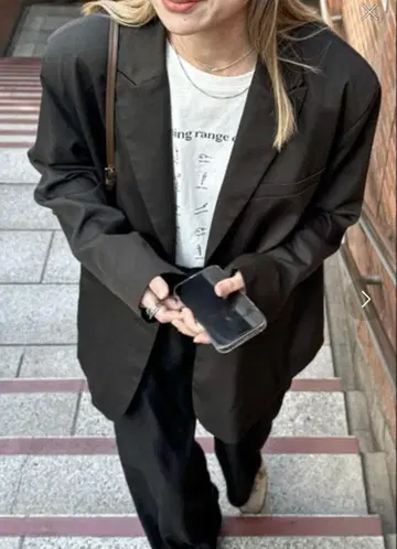 feepur 페피엘 오버 테일러드 자켓 블랙 M