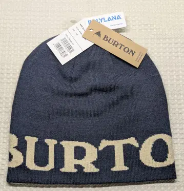 BURTON 니트 모자 미사용 네이비 크림