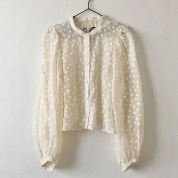 IENA Mi*Trefle 시어 개더 블라우스