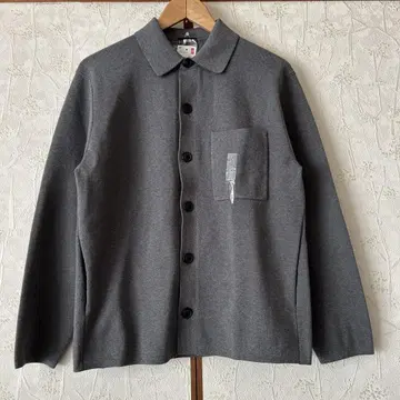미사용 UNIQLO 밀라노 리브 셔츠 가디건 그레이 S