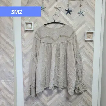 SM2 (kazumi 콜라보) 린넨 레이스 블라우스 프리 사이즈