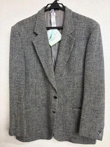 해리스 트위드 테일러드 자켓 그레이 계열