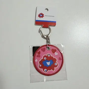 만박 미야쿠미야쿠 하트 핑크 와펜 키링
