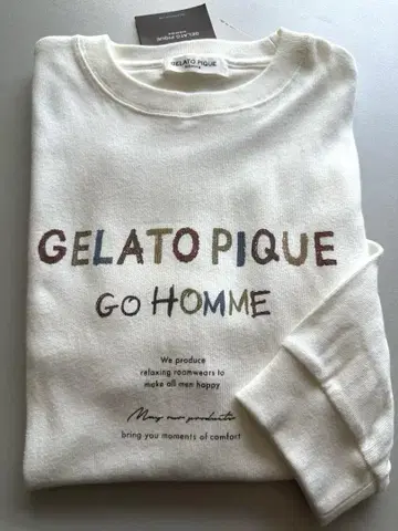 GELATO PIQUE 티셔츠 룸웨어 긴팔 로고 택 포함 L