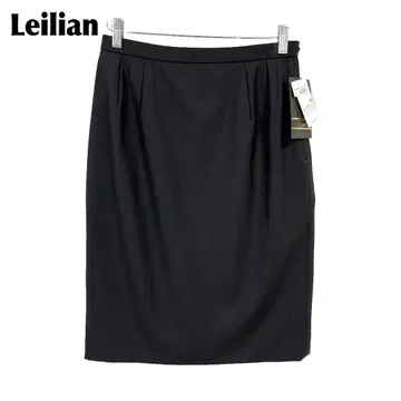 택 포함 새상품 Leilian 체루티 원단 스커트 13 다크 그레이