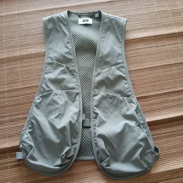[ 미사용 ] UNIQLO U 낚시용 조끼 L 그린 계열