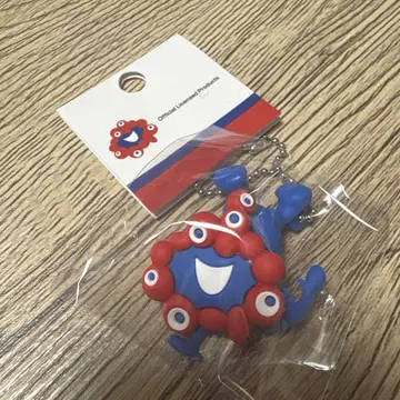 오사카 간사이 박람회 미야쿠미야쿠 러버 입체 볼체인 거꾸로 키링