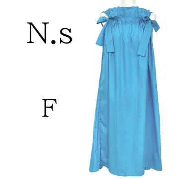 새상품급 N.s 에누도트 에스 스카이블루 롱 원피스 FREE SIZE