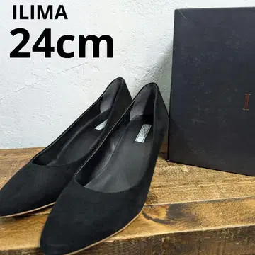 ILIMA 24cm 블랙 스웨이드 펌프스 포멀 힐