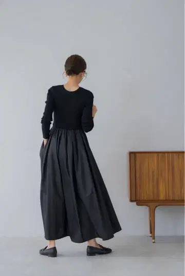 regleam 리브 니트 도킹 원피스 KNIT DRESS