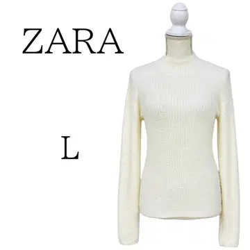새상품급 ZARA 자라 화이트 긴팔 니트 스웨터 L