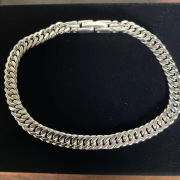 순 티타늄 & 게르마늄 키헤이 팔찌 로듐 도금 마감