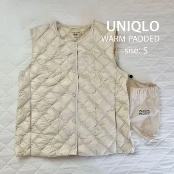[ 미사용 새상품급 ] 유니클로 UNIQLO 웜 패디드 S 아이보리